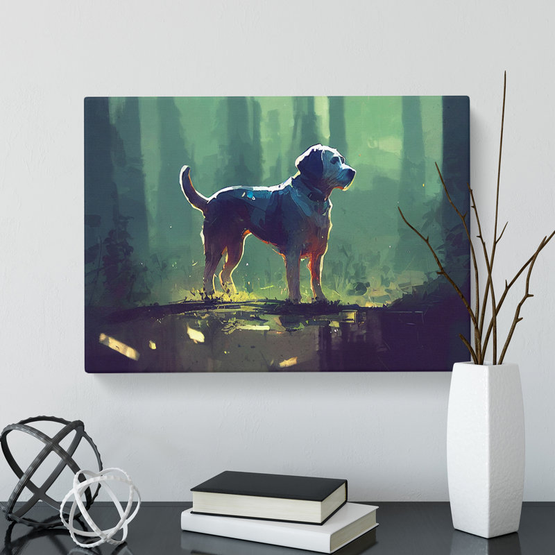 Dog Vol.2 Abstract - Wrapped Canvas, 50cm H x 76cm W x 3cm D