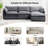 Redenius 4-Piece 112'' Upholstered L-Shape Sectional-1160257062