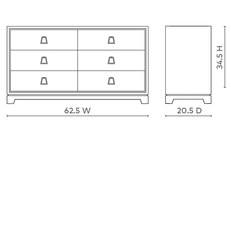 Stanford 6 - Drawer Dresser