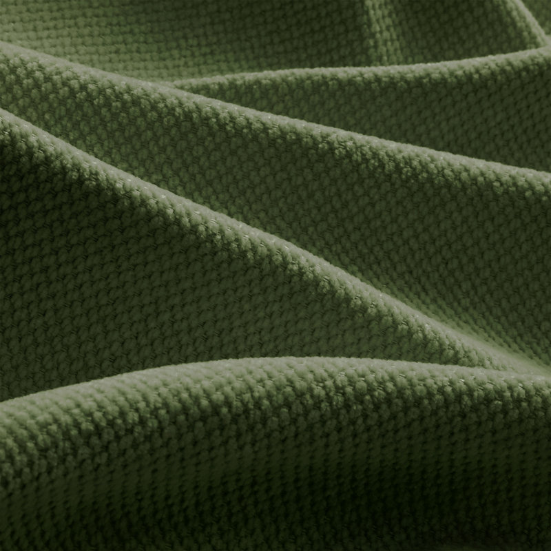 Canapé modulaire confortable en tissu de chenille plissé avec siège ergonomique en mousse haute densité, accoudoirs arrondis arrondis et 2 coussins décoratifs ronds