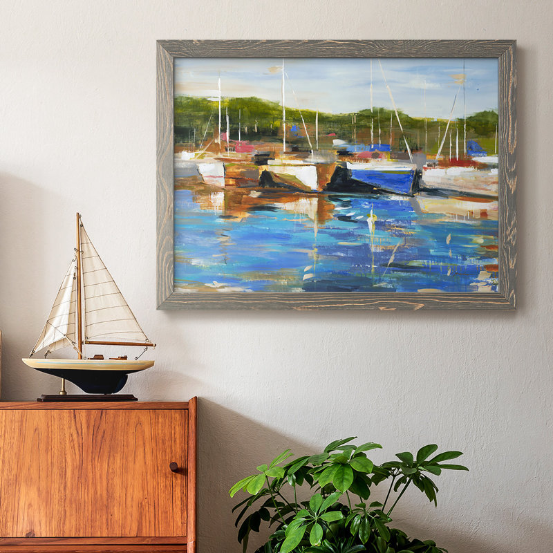 Safe Harbor, reproduction d'art sur toile, Gris, H 28 po x l 42 po x P 1,5 po