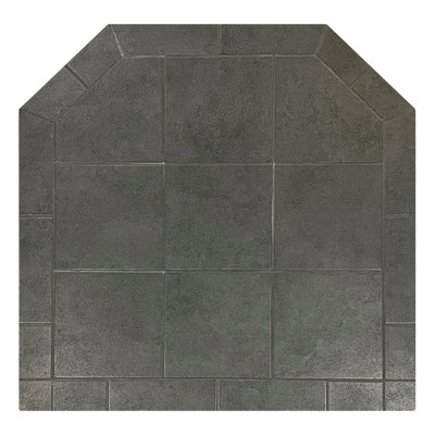 Flat Wall Hearth Pad - Midnight Black