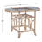 Seville Oval Glass Top Dining Table