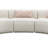 Boucle Sectional Sofa W/3 Pillows