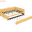 Lit de jour en lin jaune avec lit gigogne, aucun sommier requis, structure de panneau de particules stable et robuste pour lit gigogne tapissier en lin-513045347