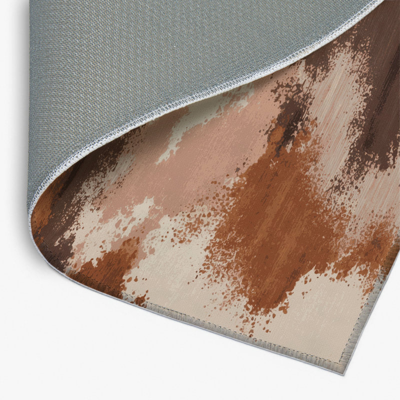 Tapis intérieur et extérieur beige Watercolor, Rectangle 4pi x 6 pi