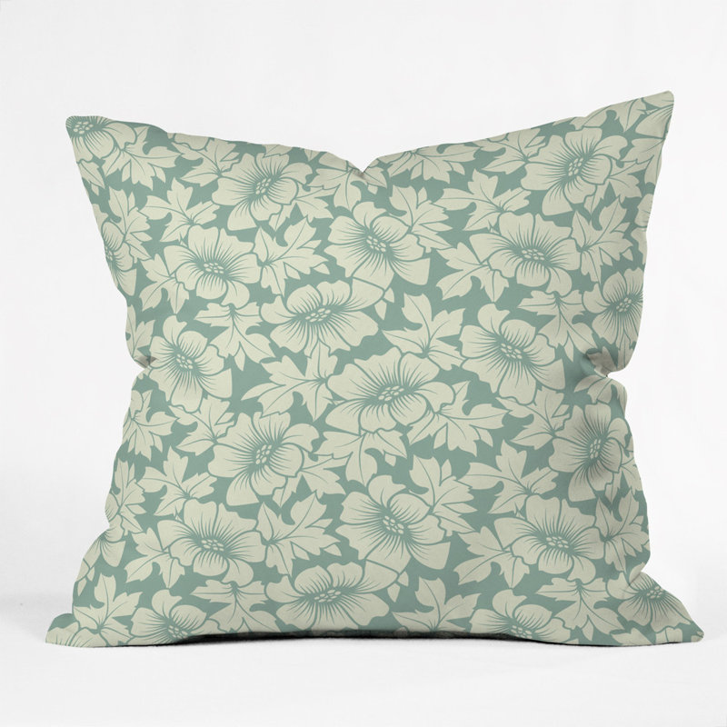 Flowers Everywhere Polyester Throw Pillow, 20" x 20"
