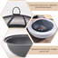 Round Charcoal Wood Burning Outdoor Fire Pit Table