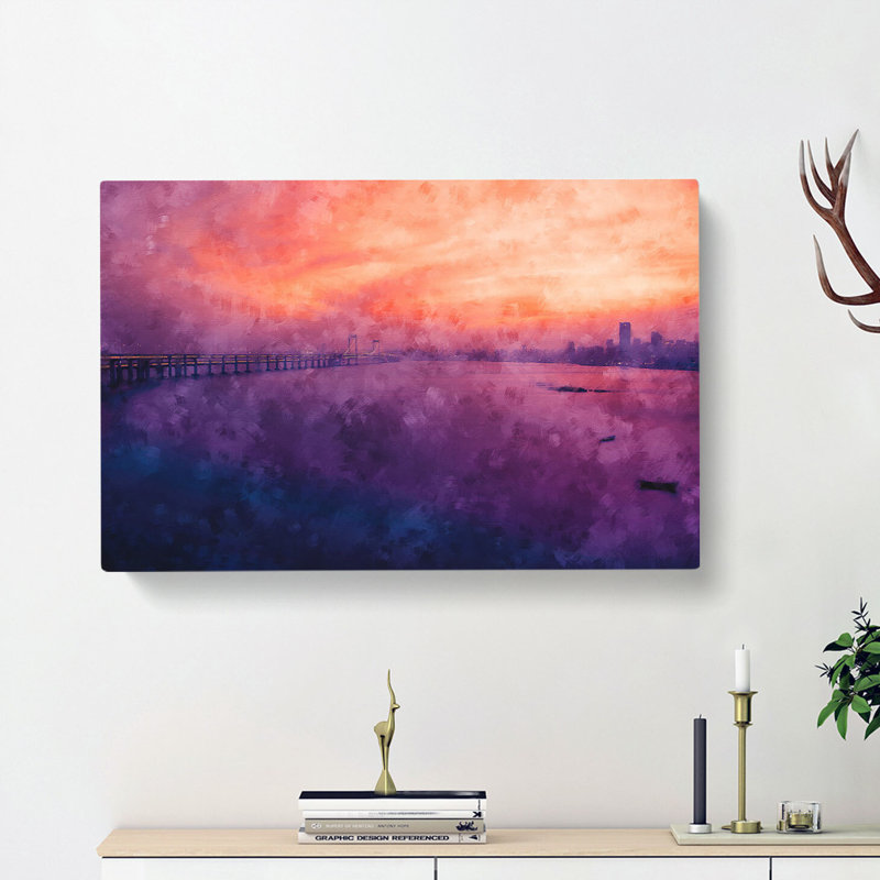 Xinghai Bridge In China - Wrapped Canvas, 45cm H x 76cm W x 4cm D