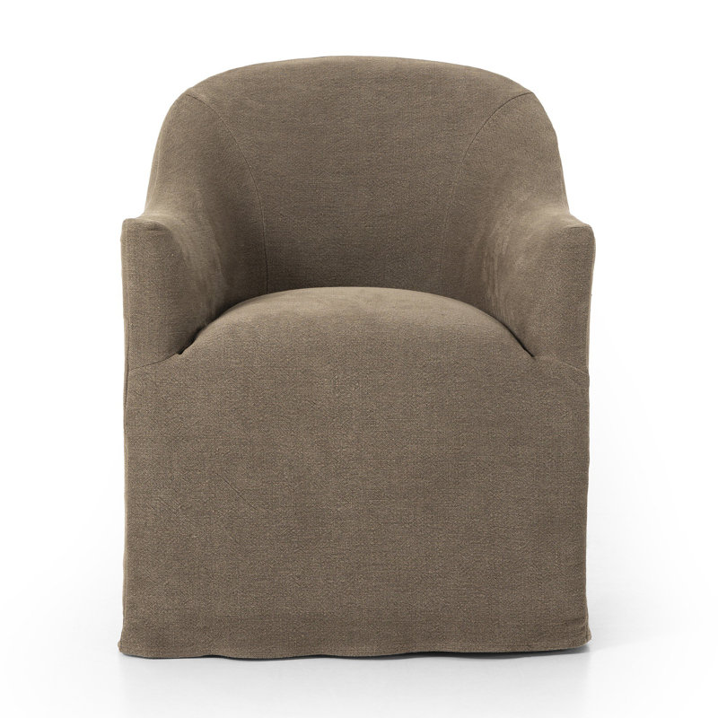 Chaise avec accoudoirs rembourrée Galinda, Café Broadway