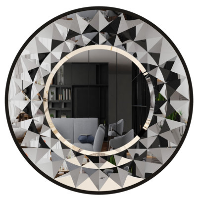 Ahnalee Engineered Wood Flat Wall Mirror