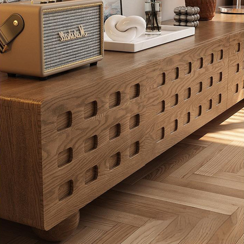 Meuble télé moderne et simple en bois massif