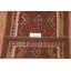 Tapis géométrique réversible en laine 5 x 7