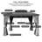 Kozyard Alexander Gray Double Roof Hardtop Gazebo with Privacy Curtain Mosquito Netting-86724637