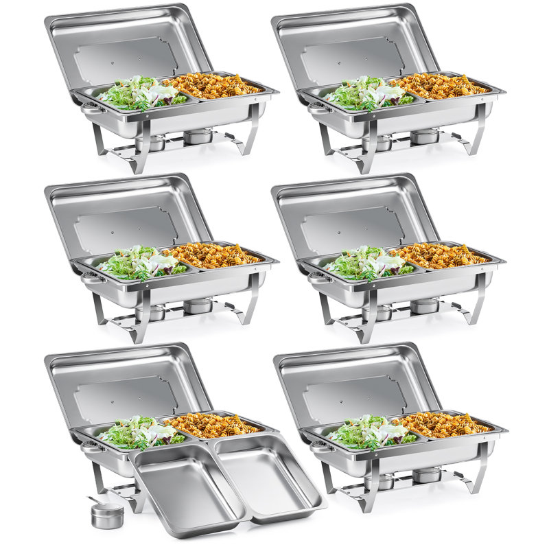 2-Pan Stainless Steel Rectangle Chafing Dish