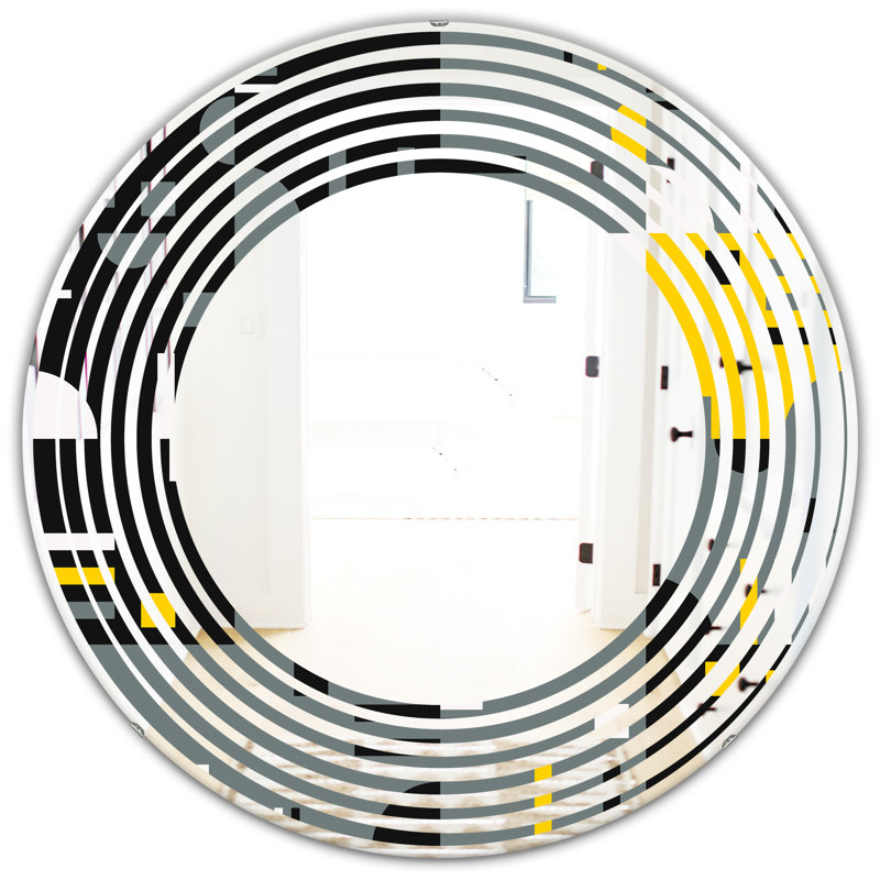 Miroir mural Wave, H 23,6 po x l 23,6 po