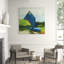 Blue Country House' Print on Canvas