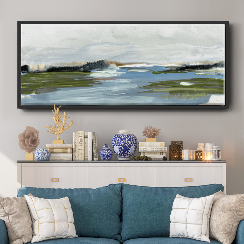 Kattskill Bay- Framed Canvas, 20" H x 50" W