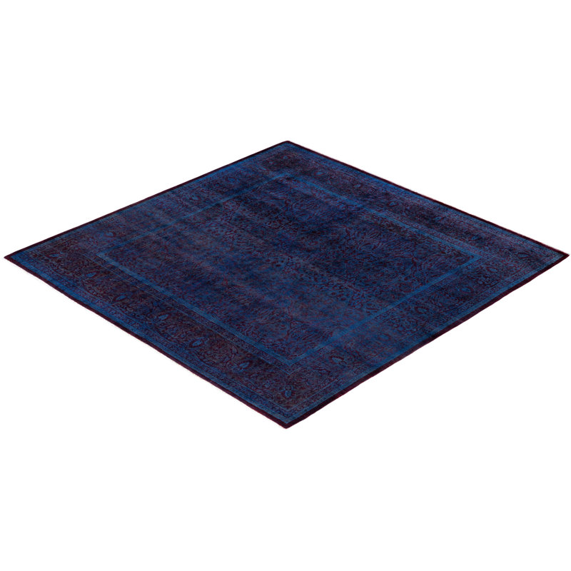 Overdyed One-of-a-Kind 5' 10" X 6' 2" Hand Knotted Area Rug