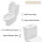 Kichae 1.6 Gallons GPF Elongated Floor Mounted One-Piece Toilet (Seat Included)