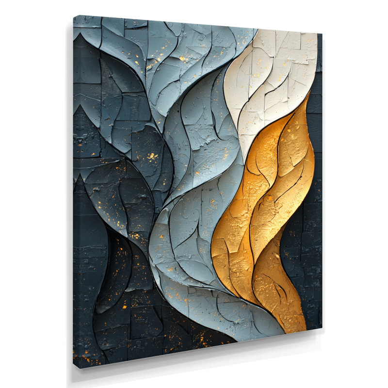 Springville - impressions sur toile abstraites, H 32 po x l 16 po, Toile tendue, Ne s’applique pas