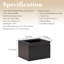 Meuble-lavabo mural moderne avec lavabo noir-338554065