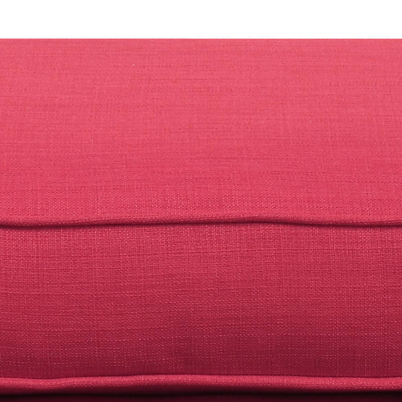Damira Upholstered Ottoman, Red