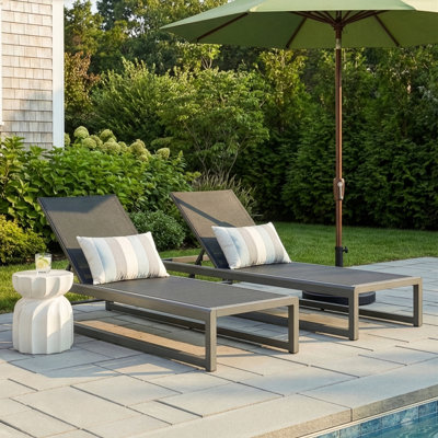 Cheshire 26" Patio Chaise Lounge Set