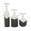 Vase en céramique multicolore Cosmoliving par Cosmopolitan, 17 x 4 x 4