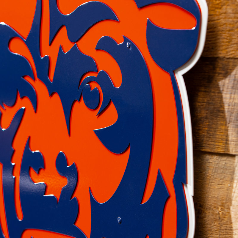 Art mural en métal Chicago Bears
