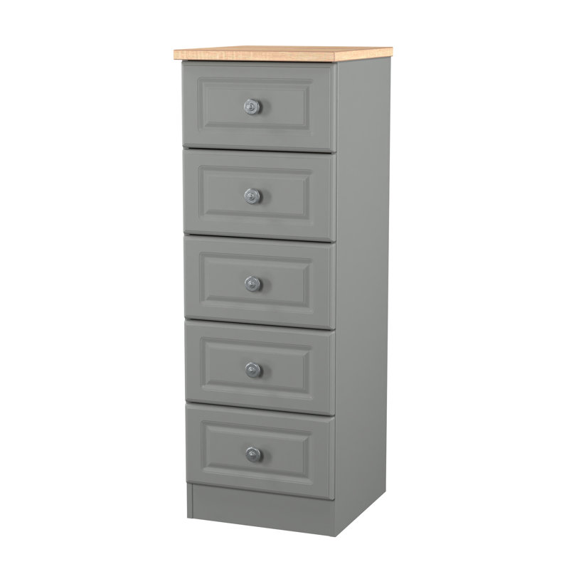 Arpelar 37cm W Manufactured Wood Bedside Table, Grey