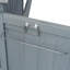 Îlot de cuisine extérieur avec tablette latérale, chariot de barbecue extérieur avec armoire de rangement-128131334