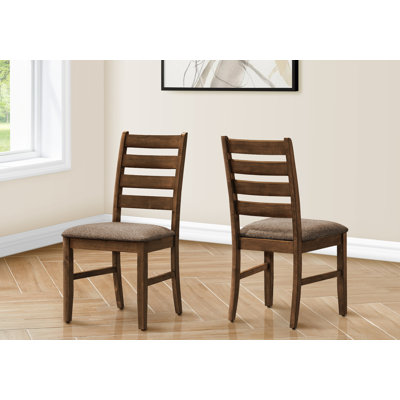 Ensemble de 2 chaises de salle à manger rembourrées et d'appoint élégantes