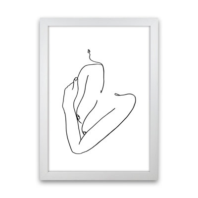 Female Holding Arms - Print