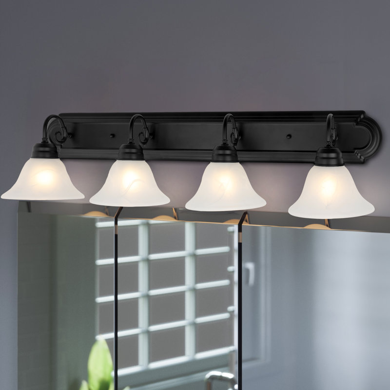 Guildford Dimmable Vanity Light, Matte Black, 4