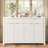 Modern Wave-Pattern Sideboard Cabinet With 2 Drawers And 4 Doors, 3-Level Adjustable Shelves-1345717452