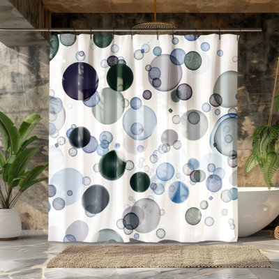 Rideau de douche Watercolor Bubbles