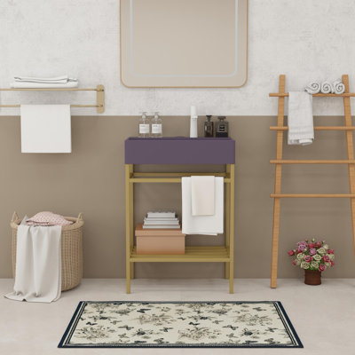 Meuble-lavabo 24 po avec lavabo en céramique