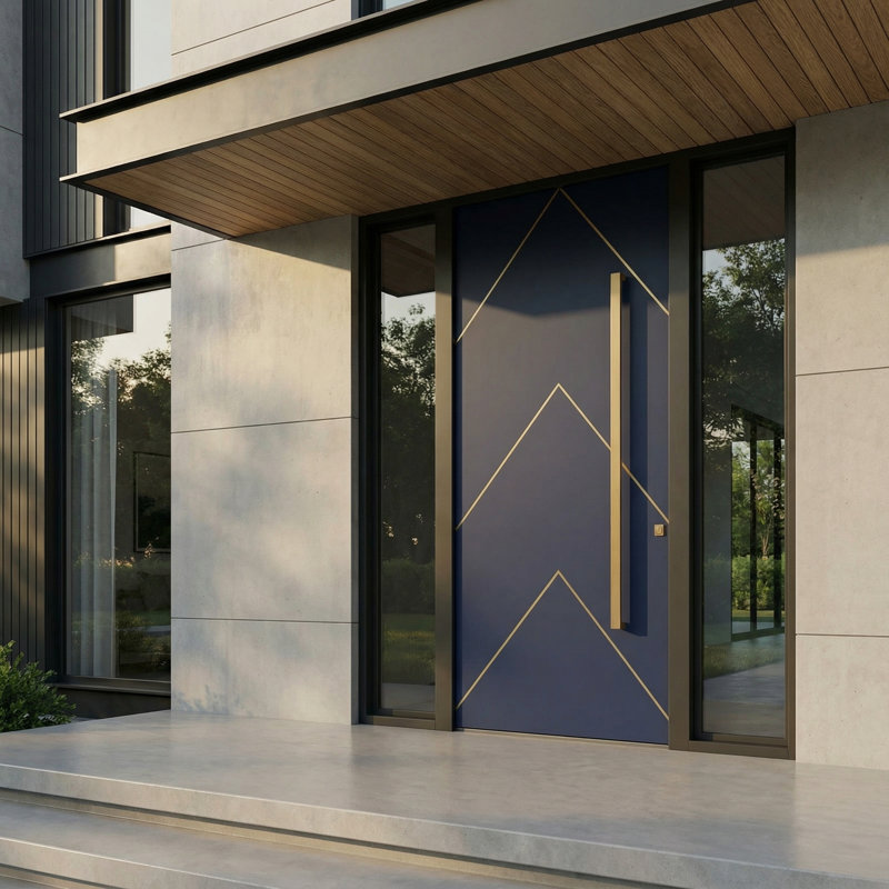 Clio Pivot Iron Door