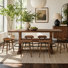 Malone 7-Piece Industrial Dining Set · Trestle Table & 6 Stools
