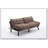 Microfiber Brown Convertible Folding Modern sofa Bed