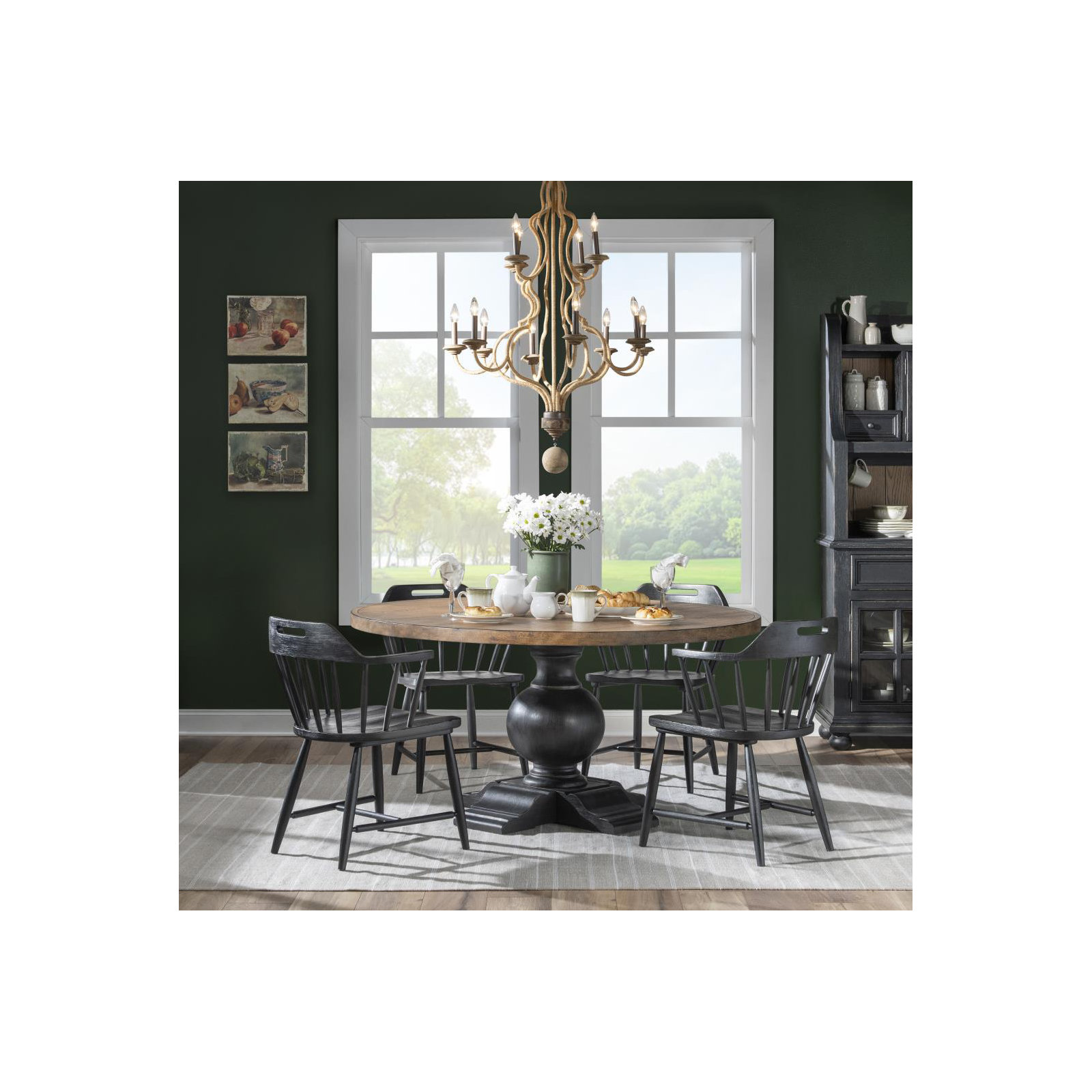 Country Living Windsor Arm Chair 2, Black