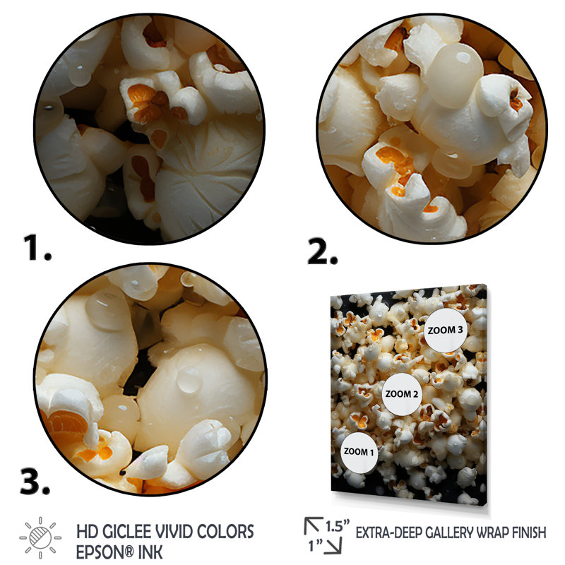 Écran Popcorn Elegance I - Popcorn Wall Art, H 20 po x l 12 po x P 1 po