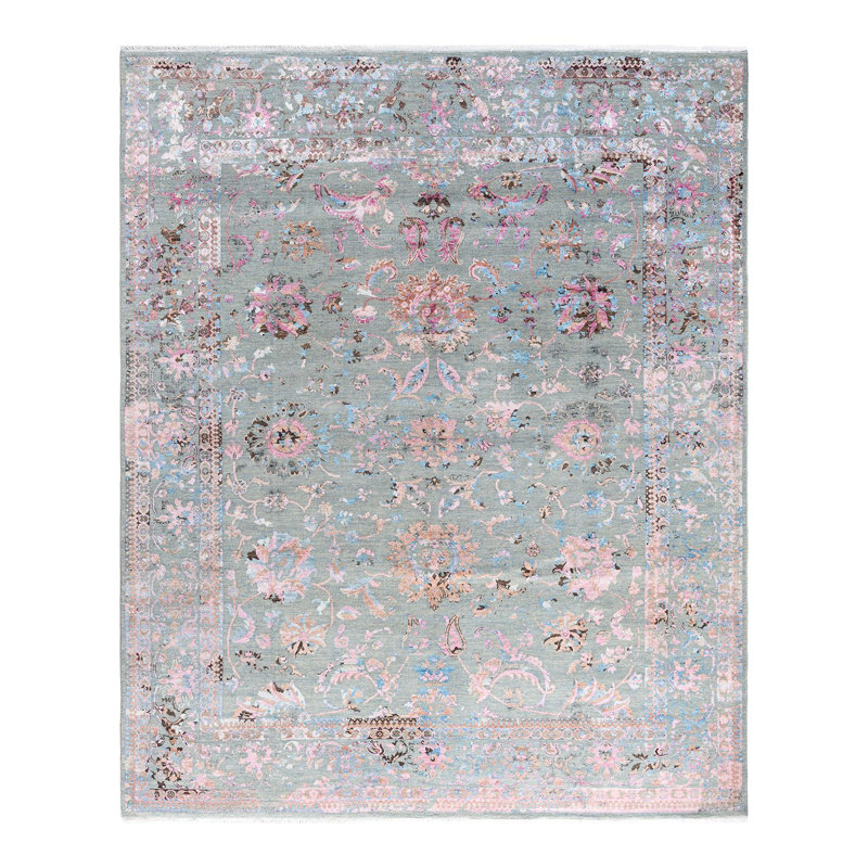 Overdyed One-of-a-Kind 8' 2" X 9' 10" Hand Knotted Area Rug