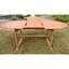 Clemmons Oval Acacia Extendable Outdoor Dining Table With Umbrella Hole , in. W 39.5'' in. D-1744479757