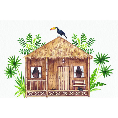 Jungle Hut, reproduction sur toile