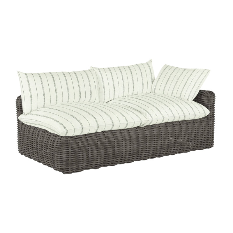 Canapé modulaire Montecito N-Dura, Argent Rollo, Welt, Gris ardoise