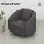 Fauteuil demi-tonneau pivotant l 28,5 po Bashar-898202286