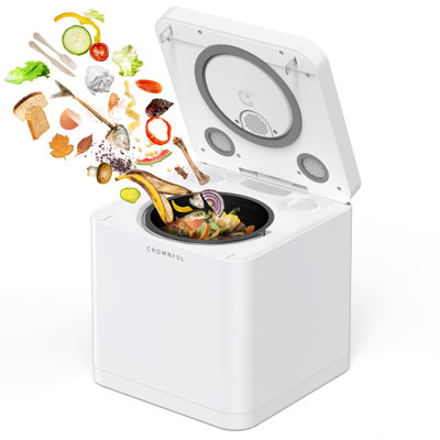 Electric Composter for Kitchen, 3.3L Compost Bin, Odorless Indoor Composter, Efficient with Zero Odor Carbon Filter, Kitchen Composter, Turns Waste Into Dry Fertilizer, Easy to Use Compost Bin