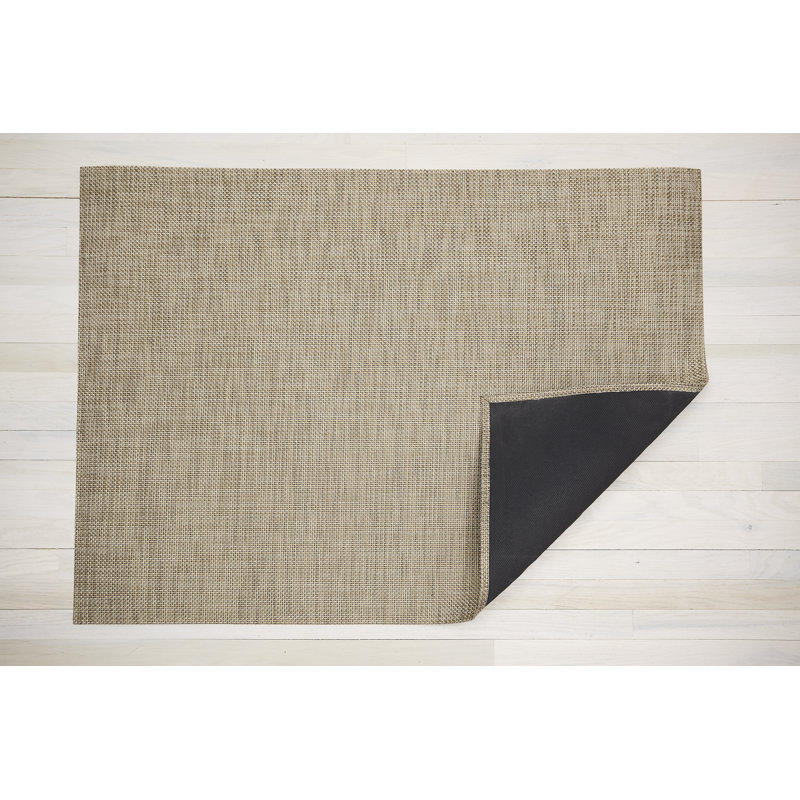 Basketweave Vinyl Indoor / Outdoor Area Rug, Rectangle 183 x 270cm